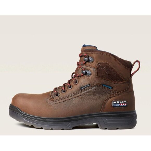 Ariat Other - Ariat Turbo 6" USA Assembled Waterproof Composite Carbon Toe Work Boot Size 11EE